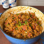 Authentic Jambalaya in a dutch oven