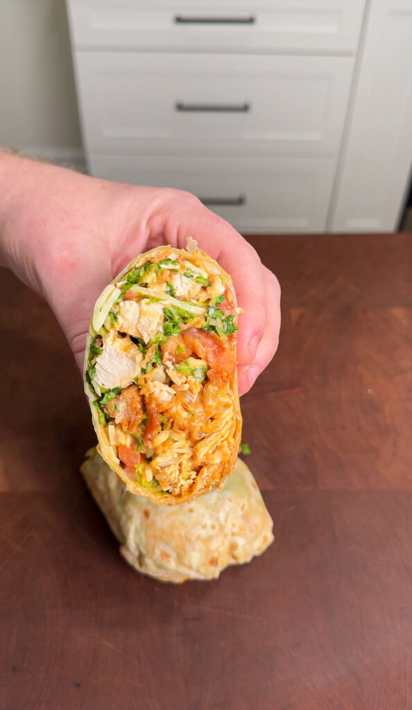 Chopped Buffalo Chicken Wraps