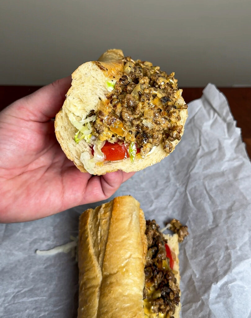 chopped cheese sandwich