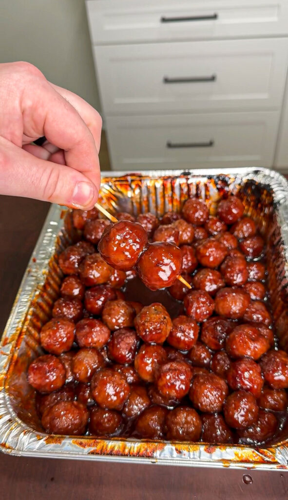 game day bbq meatballs