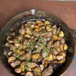 Garlic Butter Steak Bites and Potatoes