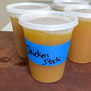 homemade chicken stock