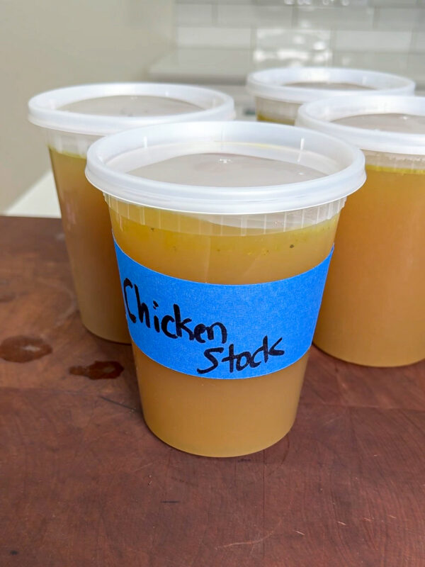 homemade chicken stock