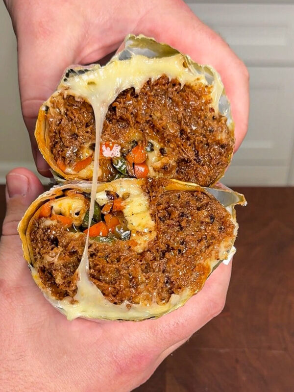 Bulgogi cheesesteak burrito