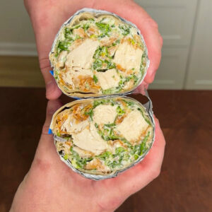 Chopped Chicken Caesar Wraps