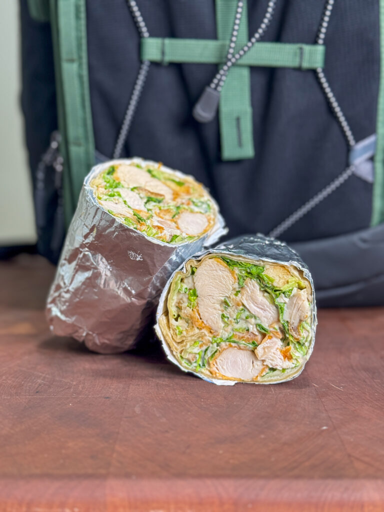 Chopped Chicken Caesar Wraps