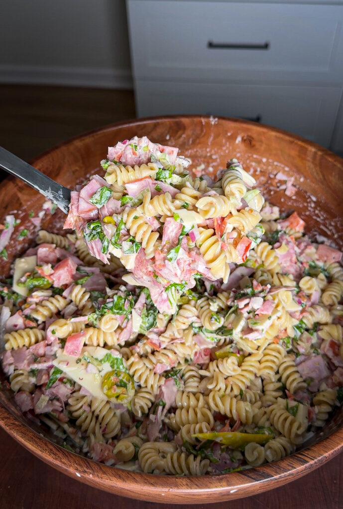 Italian meats pasta salad 