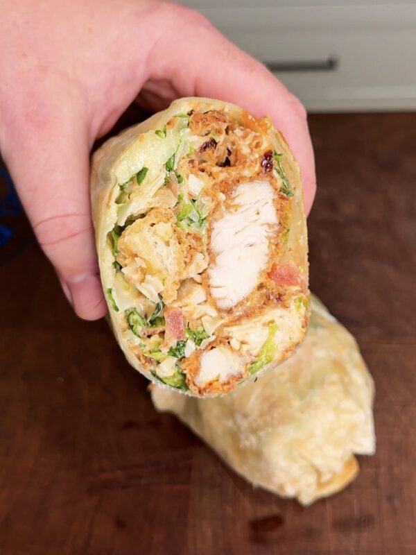 Buffalo Chicken Caesar Wraps