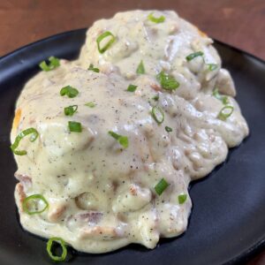 Bacon Gravy and Biscuits