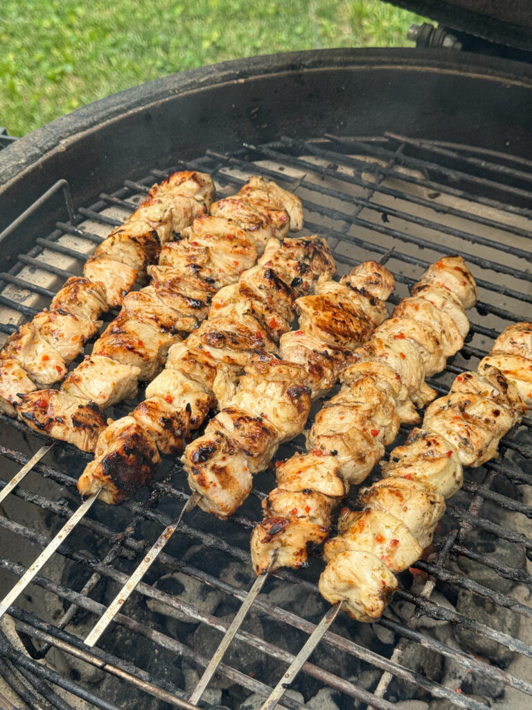 grilled chicken skewers