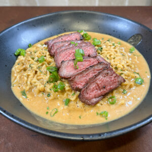 Steak with Ramen