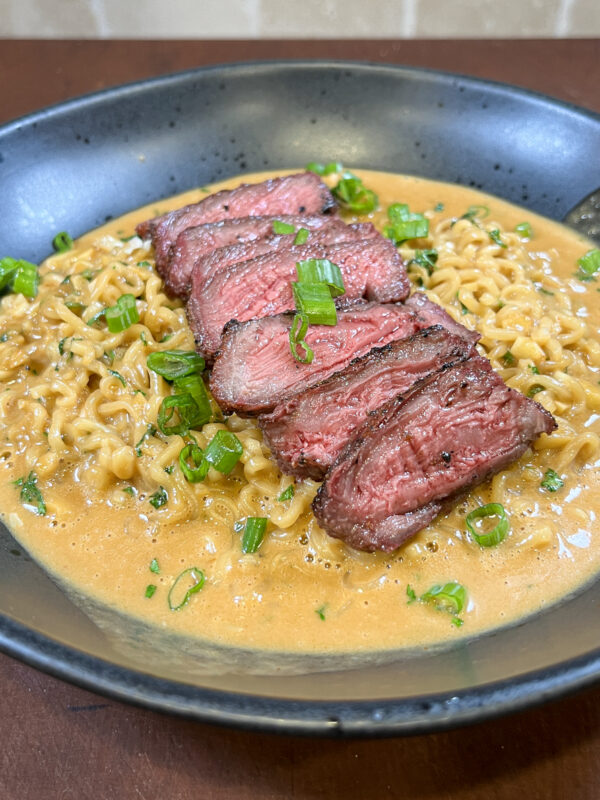 Steak with Ramen