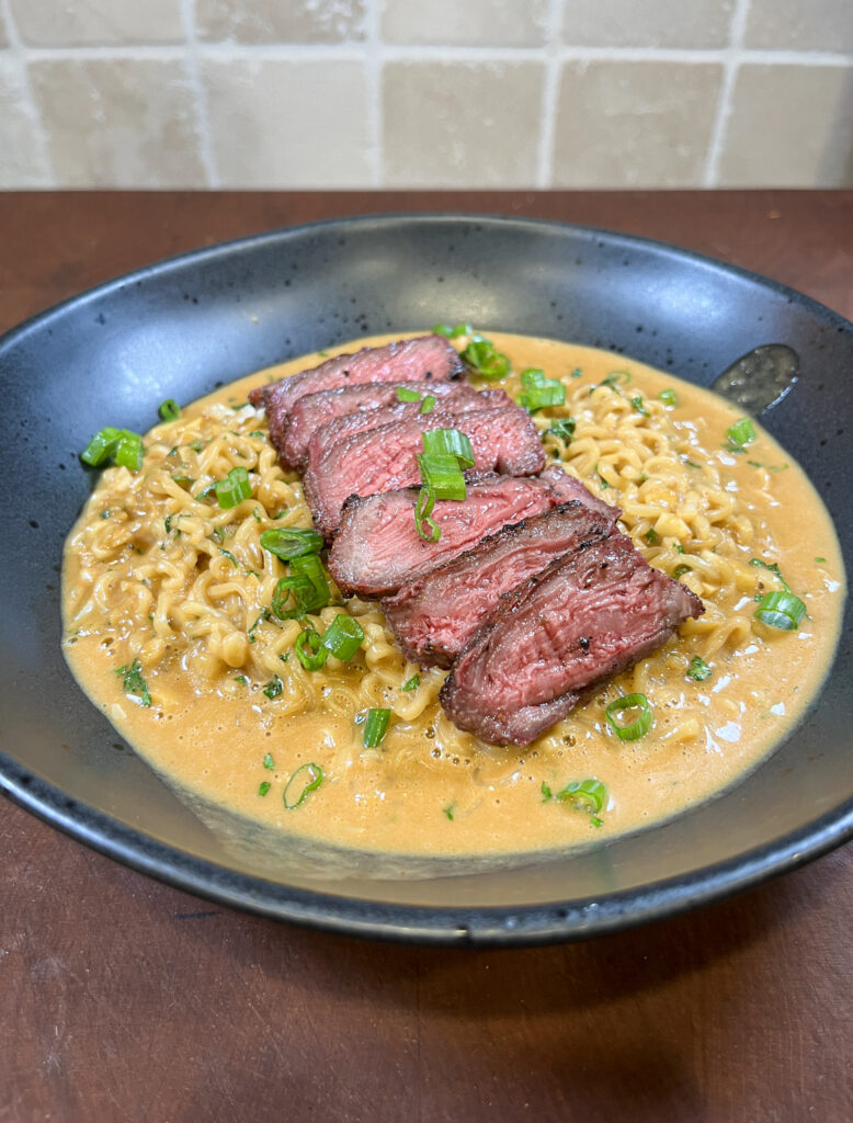 Steak with Ramen