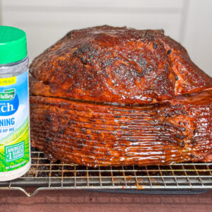 Savory Ranch Balsamic Glazed Ham