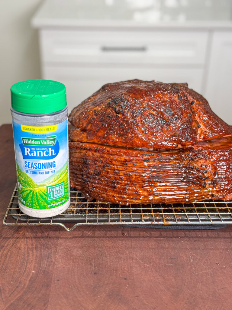 Savory Ranch Balsamic Glazed Ham