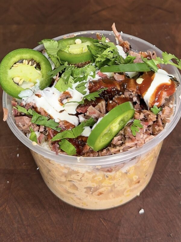 Loaded brisket esquites