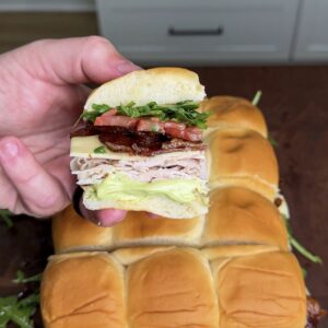 Turkey Bacon Avocado Sliders