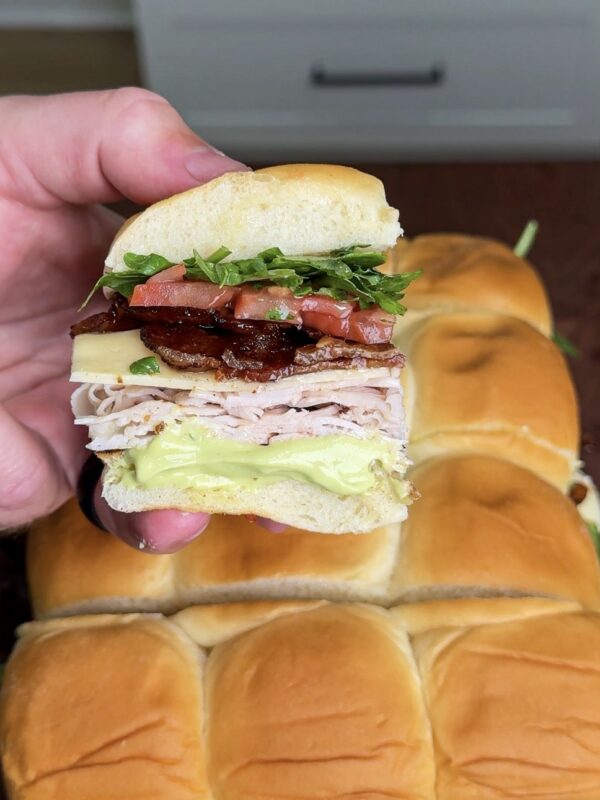 Turkey Bacon Avocado Sliders