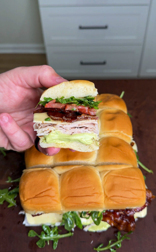 Turkey Bacon Avocado Sliders